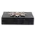 Anekaant Marble Black & Multi Wooden & Resin Marble Box Clutch