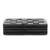 Anekaant Marble Black & Silver Metal & Fabric Checked Box Clutch