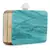 Anekaant Marble Turquoise & Wooden Wood & Resin Marble Box Clutch