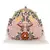 Anekaant Pochette Peach & Multi Faux Silk Embellished & Embroidered Purse Clutch