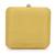 Anekaant Vista Yellow & Gold Faux Silk Quirky Embellished Box Clutch