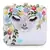 Anekaant Vista White & Multi Faux Silk Sequined & Embellished Box Clutch