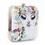 Anekaant Vista White & Multi Faux Silk Sequined & Embellished Box Clutch