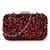 Anekaant Quill Black & Red Velvet Sequined Box Clutch