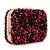 Anekaant Quill Black & Red Velvet Sequined Box Clutch