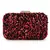 Anekaant Quill Black & Red Velvet Sequined Box Clutch