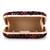 Anekaant Quill Black & Red Velvet Sequined Box Clutch