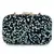 Anekaant Quill Black & Blue Velvet Sequined Box Clutch