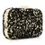Anekaant Quill Black & Gold Velvet Sequined Box Clutch