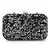Anekaant Quill Black & Silver Velvet Sequined Box Clutch