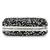 Anekaant Quill Black & Silver Velvet Sequined Box Clutch