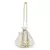 Anekaant Lotus White & Gold Faux Silk Embellished Potli
