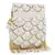 Anekaant Dangle White & Gold Faux Silk Embellished Potli