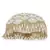 Anekaant Dangle White & Gold Faux Silk Embellished Potli