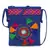 Anekaant Gotia Blue & Multi Canvas Crotia Patch with Lace Detail Sling Bag