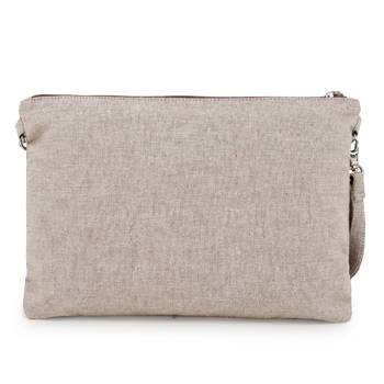Anekaant  Natural & Multi Canvas Solid Sling Bag 4