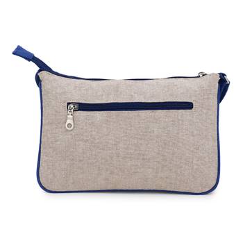 Anekaant  Natural & Multi Canvas Embroidered Sling Bag 4