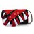 Anekaant Black & Red Canvas Printed Sling Bag