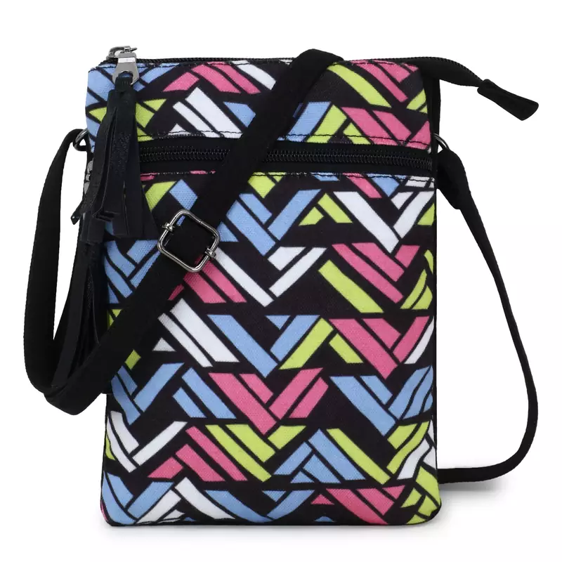 Anekaant Multi Canvas Chevron Printed Sling Bag