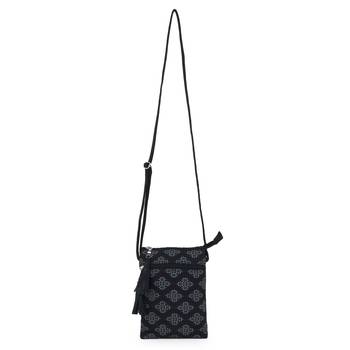 Black & Multi Canvas Ethnic Motifs Sling Bag 2