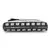Anekaant Black & White Cotton Canvas Striped Travel Accessory Bag