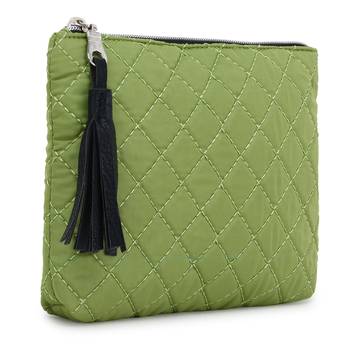 Anekaant Green & Silver Polyester Solid Geometric Travel Accessory Bag (Set of 3) 5