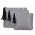 Anekaant Grey & Silver Polyester Geometric Travel Accessory Bag (Set of 3)