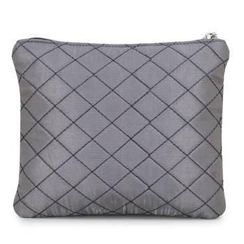 Anekaant Grey & Silver Polyester Geometric Travel Accessory Bag (Set of 3) 4