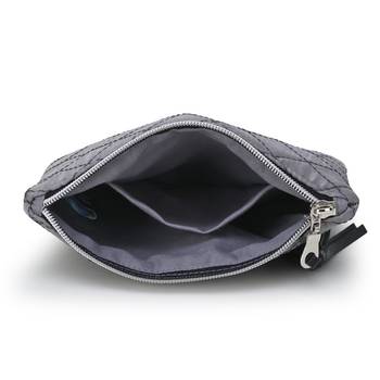 Anekaant Grey & Silver Polyester Geometric Travel Accessory Bag (Set of 3) 5