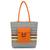 Anekaant  Orange & Multi Jute Textured & Striped Handbag