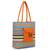 Anekaant  Orange & Multi Jute Textured & Striped Handbag