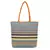 Anekaant  Orange & Multi Jute Textured & Striped Handbag