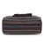 Anekaant  Black & Multi Jute Textured & Striped Handbag