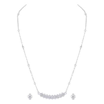 White crystal necklace-sets 1