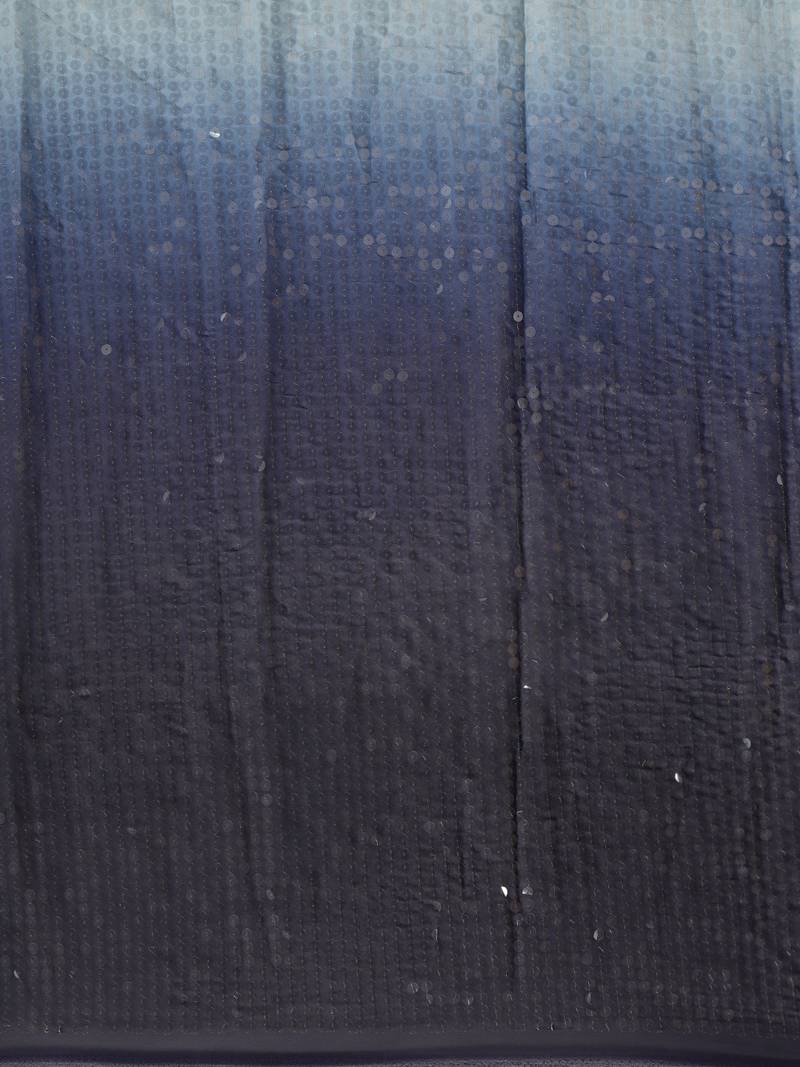 VASTRANAND Navy Blue Embellished Poly Silk Saree