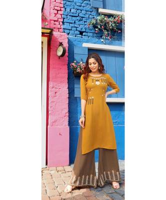 Pure Rayon Bandhani Print Kurta Sets 1