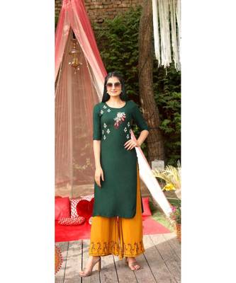 Pure Rayon Bandhani Print Kurta Sets 1