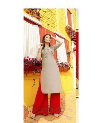 Pure Rayon Bandhani Print Kurta Sets 1