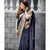 Shraddha Arya Designer Navy Blue Party Wear Silk Saree