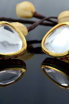 Traditional Kundan Polki Studs