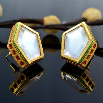 Kundan Meenakari Studs 1