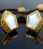 Kundan Meenakari Studs