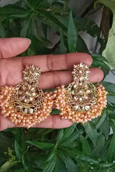 Gold earrings