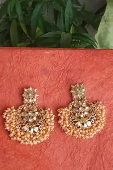 Gold earrings