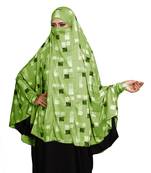 JSDC Printed Casual Wear Spun Lycra Women Prayer Hijab Abaya Makhna