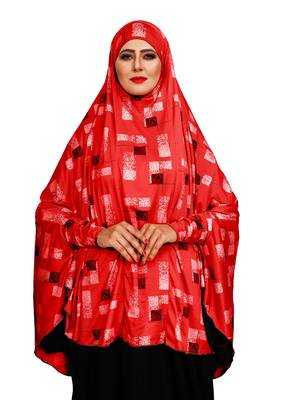 JSDC Printed Spun Lycra Women Prayer Hijab Abaya Makhna 2