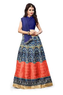 Krisha Export Banglore Silk digital Print Lehenga Choli  1