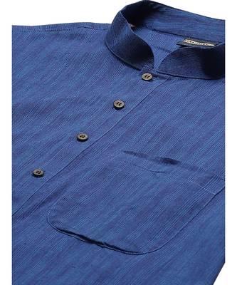 Blue Cotton  men kurta 2