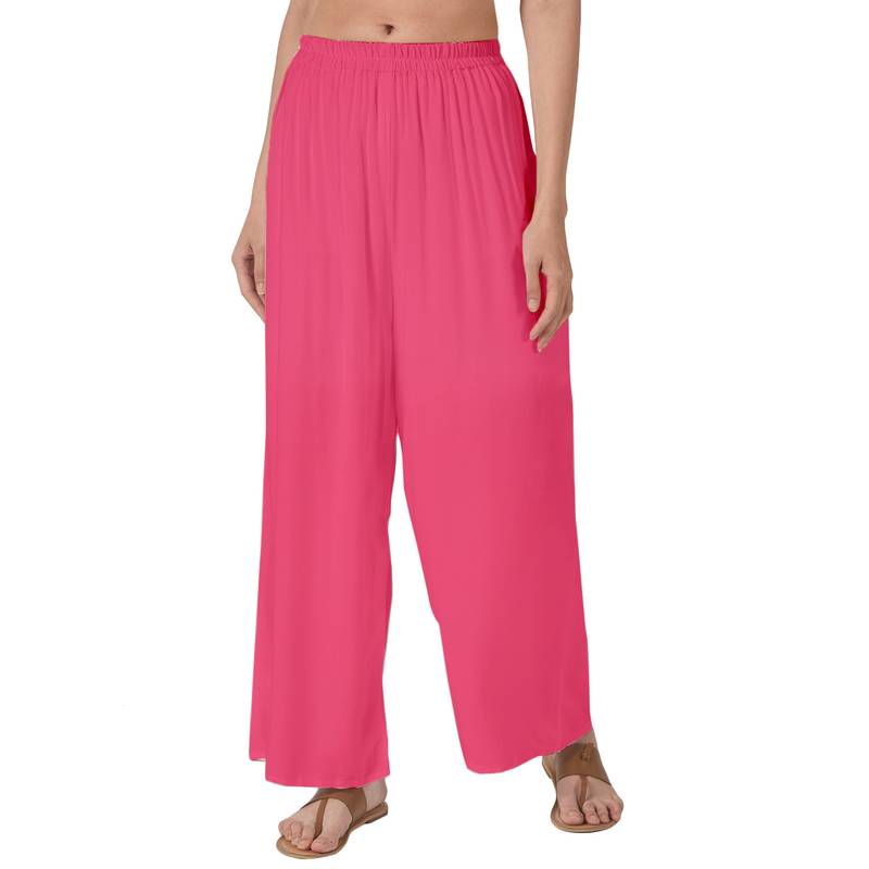 Krisha Export Regular Fit Women Gajari Rayon Palazzo