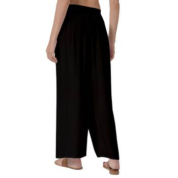 Krisha Export Regular Fit Women Black Rayon Palazzo 3